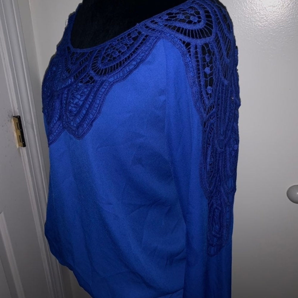 Blue Lace Blouse